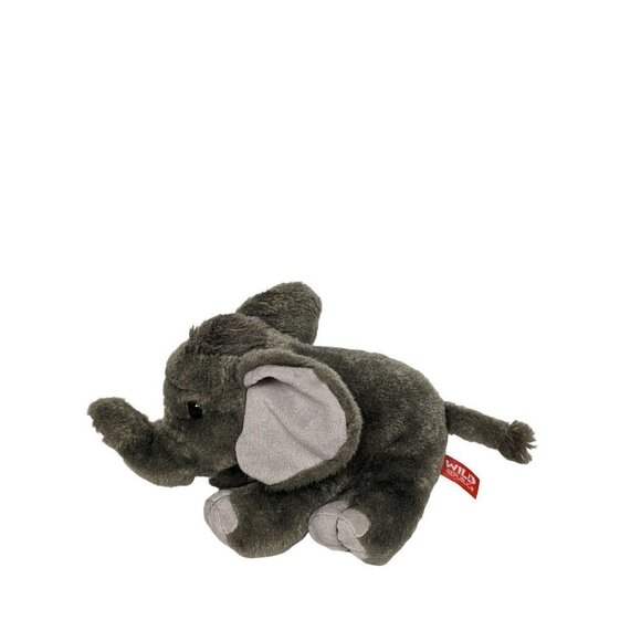 Wild Republic Gray Elephant Plush Stuffed Animal 10 Inch - Picture 4 of 6